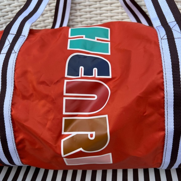 Henri Bendel Limited Edition Centennial Stripe Duffle Bag - Picture 3 of 10